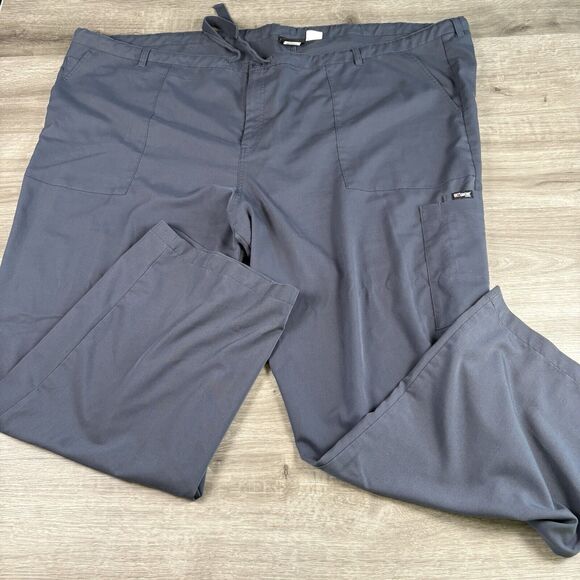 Greys Anatomy Scrubs Pants Mens Plus Size 5XLX Gray Barco Medical Nurse Pockets - Picture 14 of 16
